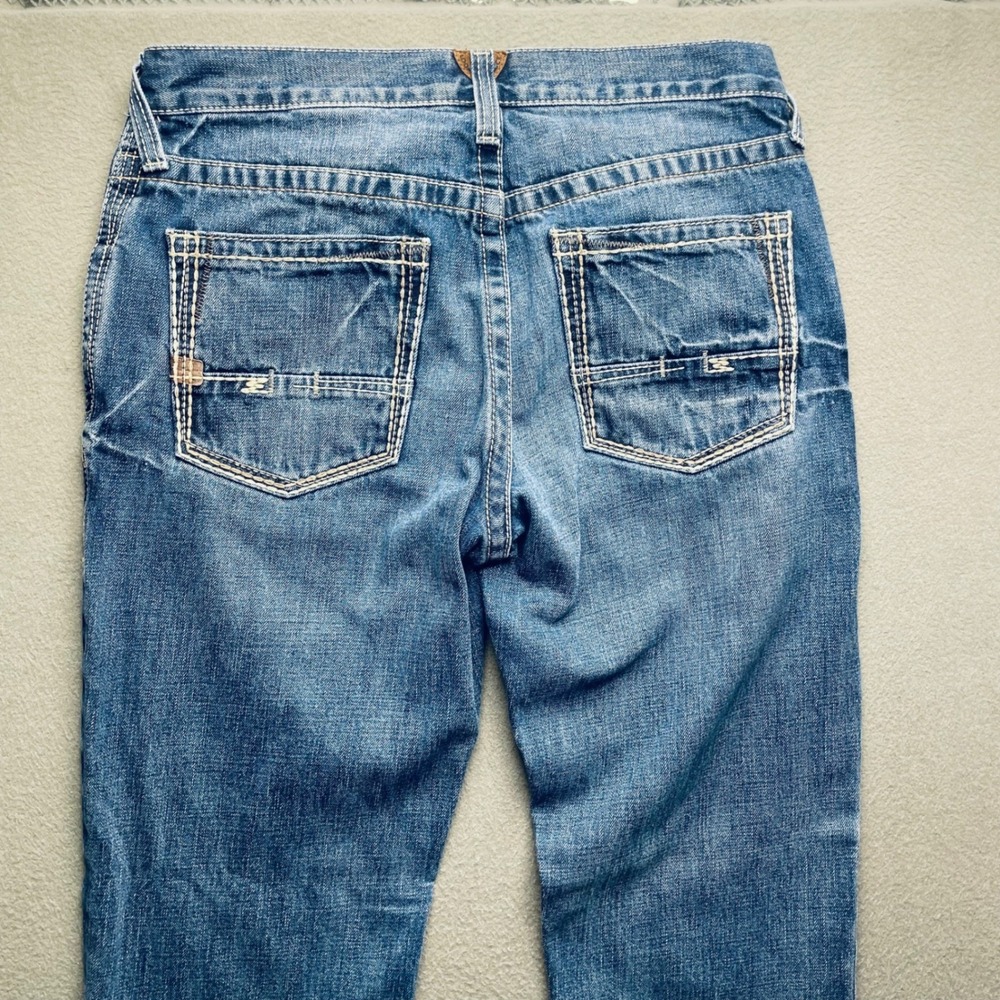 Ariat Men Jeans Cotton 32/34 M4 Low Rise Boot Cut Medium Wash Western 10012136 - Picture 4 of 12